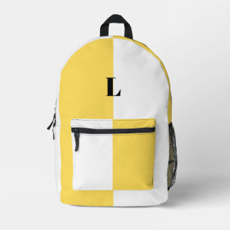 Mochilas personalizadas minimalistas amarillas y b