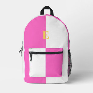 Mochilas personalizadas minimalistas rosa y blanco