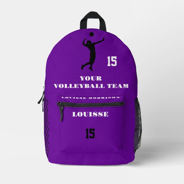 mochilas violetas VOLLEYBALL chicas deportes 1 (Anverso)