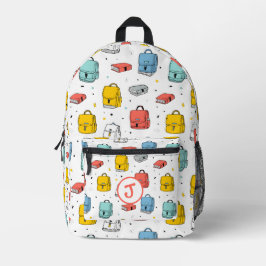 Mochilas y libros escolares lindos Patrón