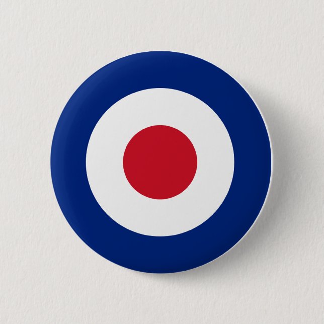 MOD Botón Pinback Azul Rojo y Blanco (Anverso)