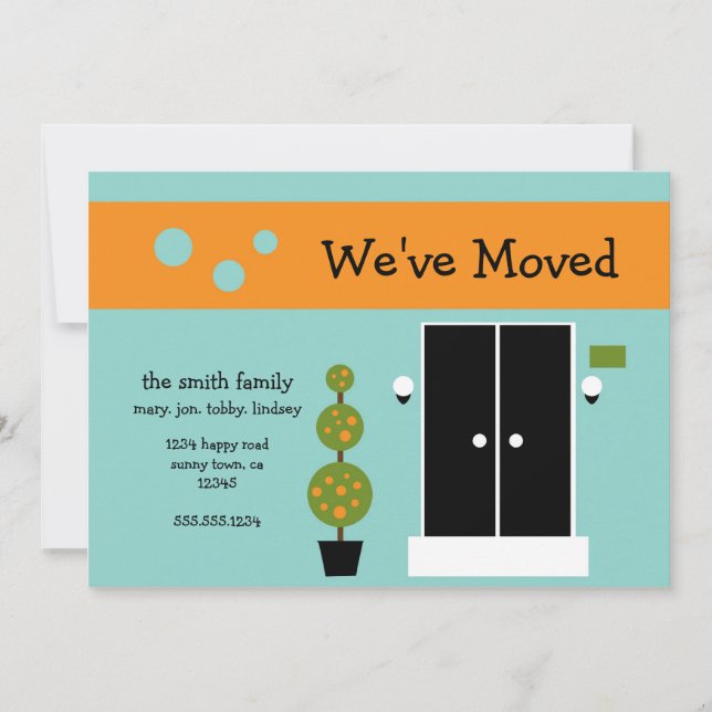 Mod - Invitación recién mudada (Anverso)