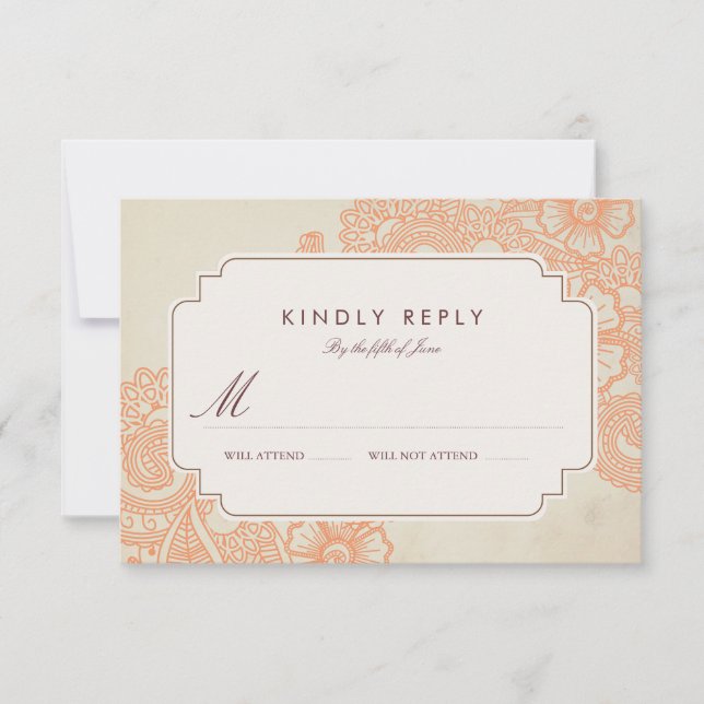 Mod Mehandi Wedding RSVP (Anverso)