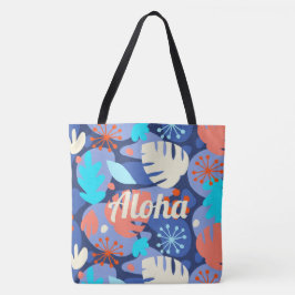Mod Monstera Leaf Hawaii Bolsa de Playa de la Mari