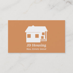 Mod naranja brown Classy Inmobiliaria tarjetas de
