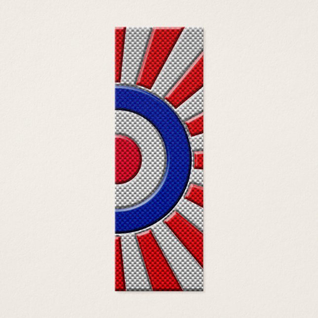 Mod Roundel Sunburst Design en estilo de fibra de  (Frente)