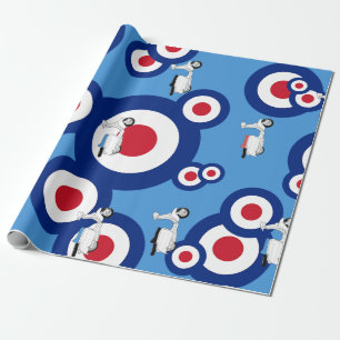 MOD Roundel y papel de regalo del diseño de la