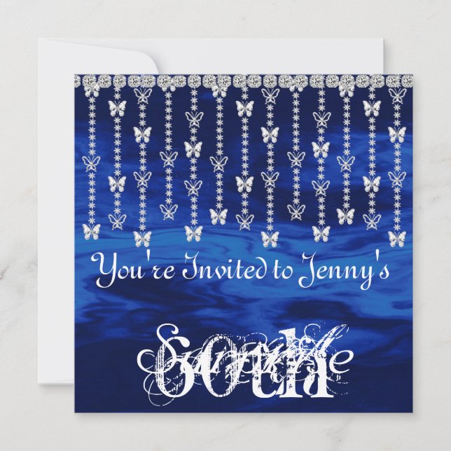 MODA 60 Invitación a la mariposa de cumpleaños sor (Anverso)