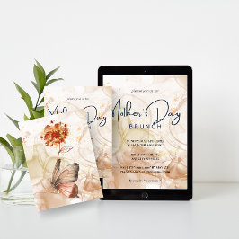 Moda acuarela Día de la Madre Invitación a Brunch