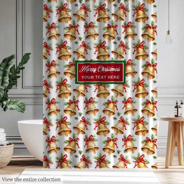 Moda acuarela Navidad rojo y verde cortina (Chic watercolor red and green Christmas curtain)