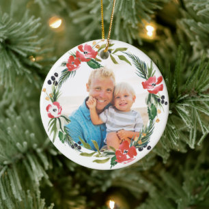 Moda acuarela Ornamento de vacaciones florales