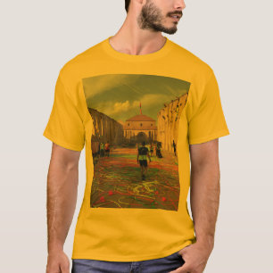 Moda amarilla Media camiseta Mejor artículos impre
