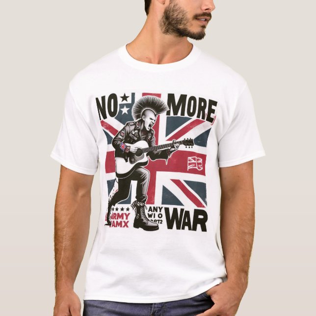 Moda antiguerra básica de camisetas masculinas (Anverso)