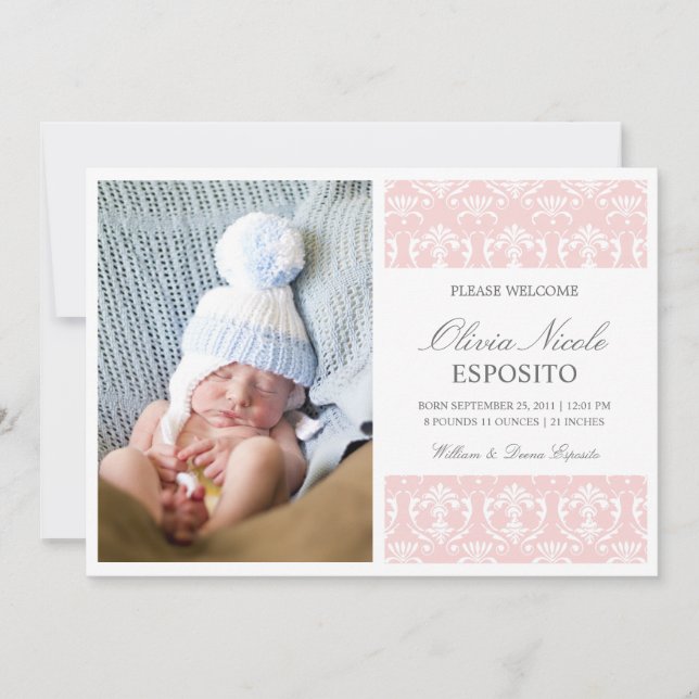 MODA BABY | ANUNCIO DE NACIMIENTO (Anverso)