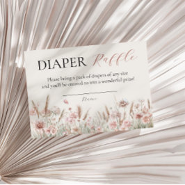 Moda bebe floral beige en tarjeta de gota de pañal