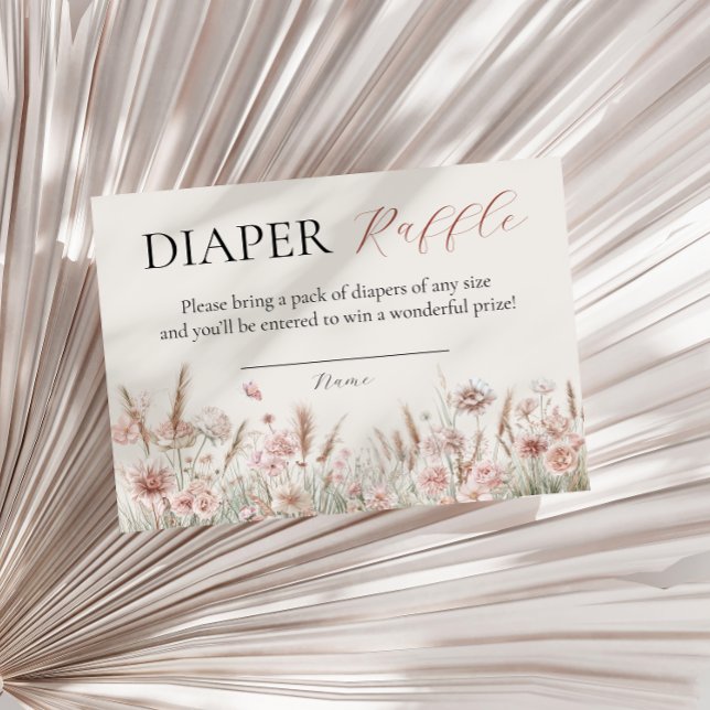 Moda bebe floral beige en tarjeta de gota de pañal (Subido por el creador)