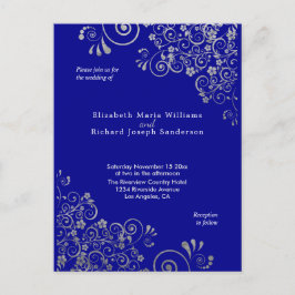 Moda Blue Gray Wedding Invitación RSVP l Sitio web