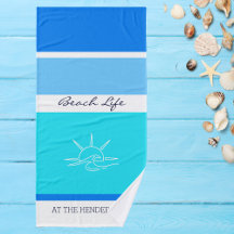 Moda Blue Stripes Ocean Beach House