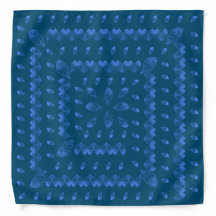 Moda Blueberry Ice Cream Cones Spiral Bandana