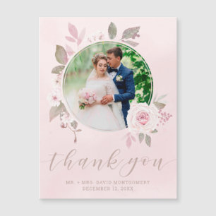 Moda Boda floral rosa rosa foto gracias