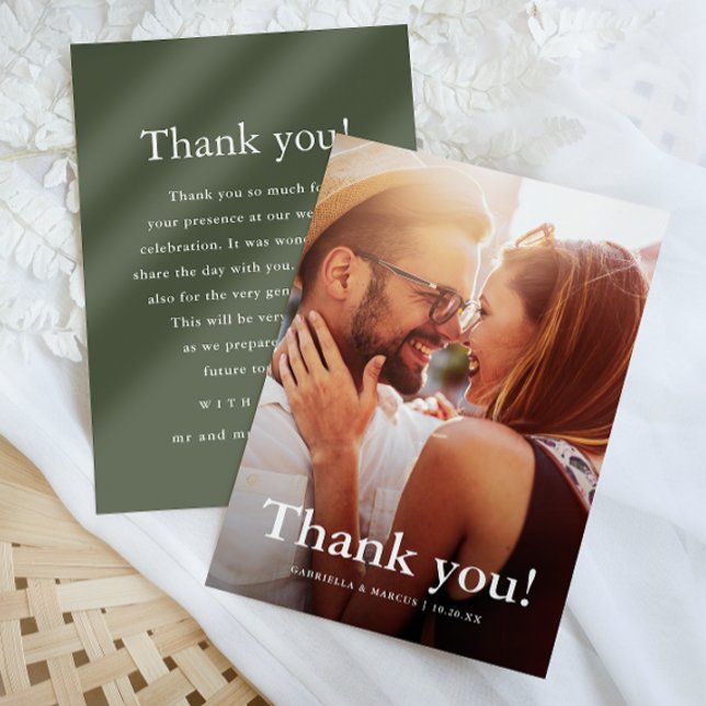 Moda Boda Verde Foto con mensaje de agradecimiento (Subido por el creador)