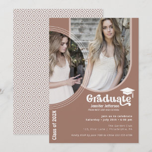 Moda Boho Arch Invitación a los tonos tierra de gr