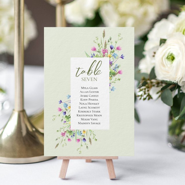 Moda Boho Flores silvestres Guión Boda tarjetas de (Subido por el creador)