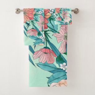 moda Boho jardin flores ilustracion
