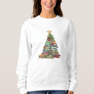 Moda Bookish Christmas Tree Sweater Delight