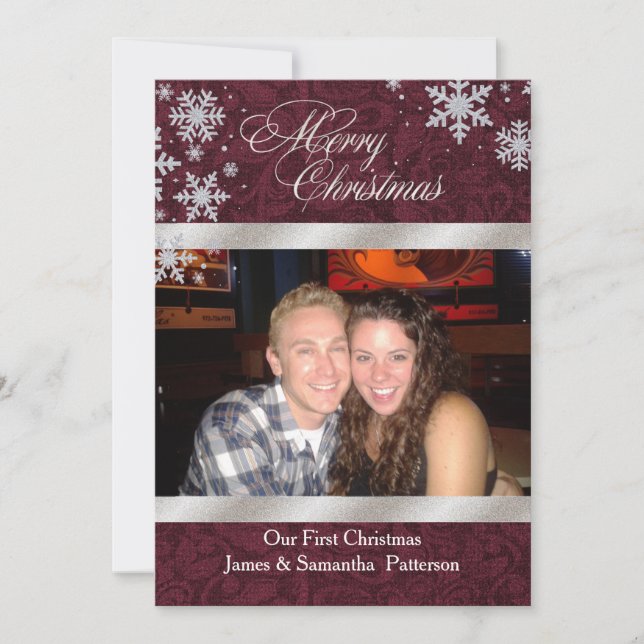 Moda Borgoña Primera tarjeta de fotografía de Navi (Anverso)