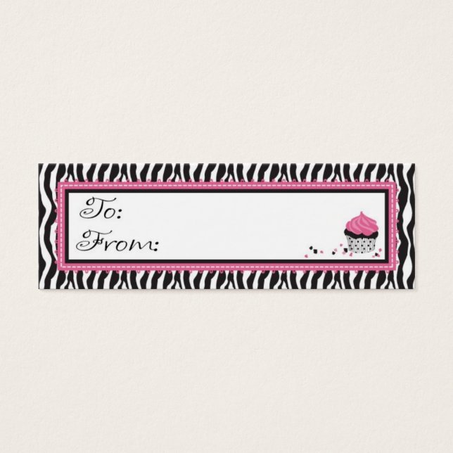 Moda Boutique Skinny Gift Etiqueta (Frente)