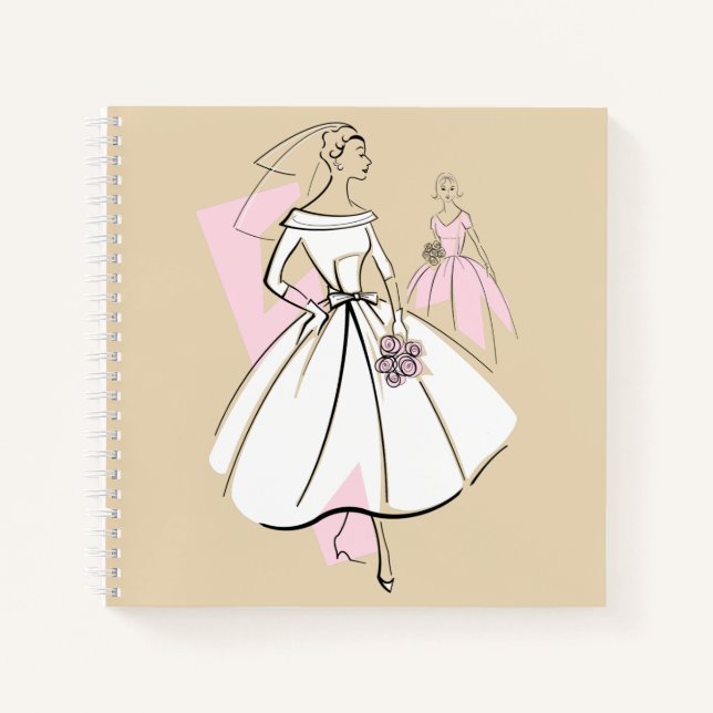 Moda Bride Neutral Group cuaderno cuadrado (Anverso)