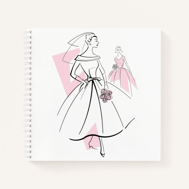 Moda Bride Pink Group cuaderno cuadrado (Anverso)