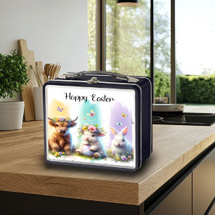Moda Brushstrot Highland Cow Easter Lunchbox