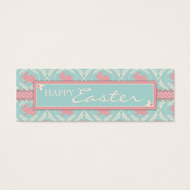 Moda Bunny Skinny Gift Etiqueta (Frente)