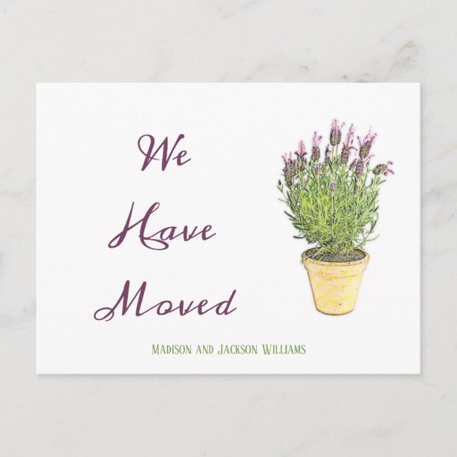 Moda Cambio de dirección | Invitación móvil (Anverso)