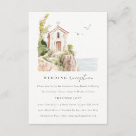 Moda Católica Acuarela Iglesia Boda Recepción