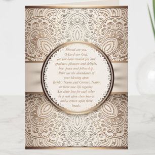 Moda Champagne Invitación a la boda doblada