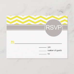 Moda Chevron RSVP   amarillo