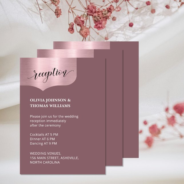 Moda Código QR Rosa metálico Boda de recepción dor (Subido por el creador)