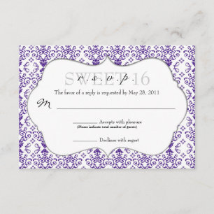 Moda Damask RSVP [Purple]