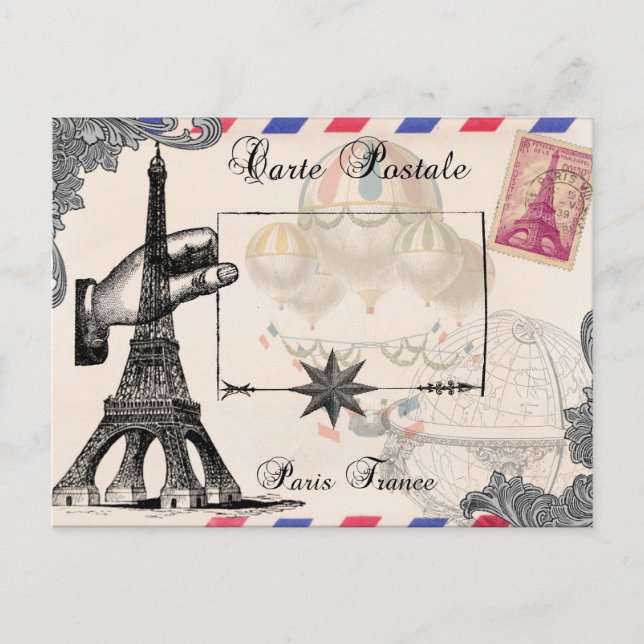 Moda de cabaña Paris Francia Tarjeta de correo de  (Anverso)
