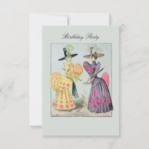 Moda de caricatura ~ Invitaciones / RSVP