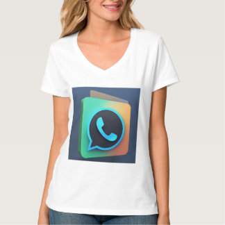 Moda de chat: camiseta con icono de WhatsApp