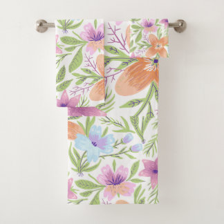 Moda de color de agua Verde azulada lila romántica