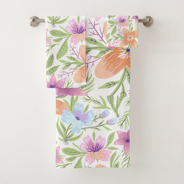 Moda de color de agua Verde azulada lila romántica (In situ)