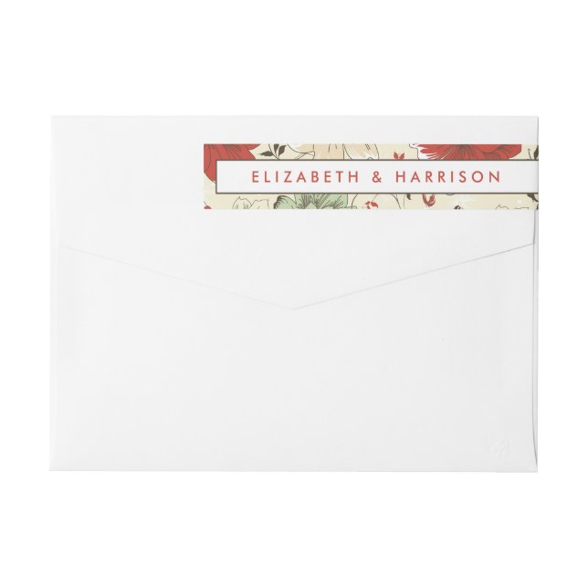 Moda de cosecha Boda floral (Reverso)