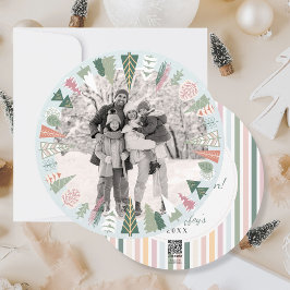 Moda de época Árbol de Navidad Foto Ronda rosa AZU