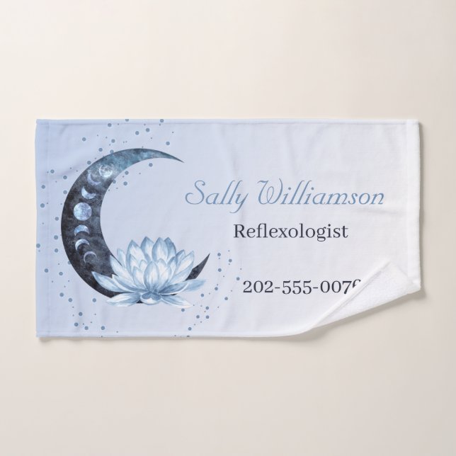 Moda de Flor Blue Lotus para la reflexología (Toalla de mano)