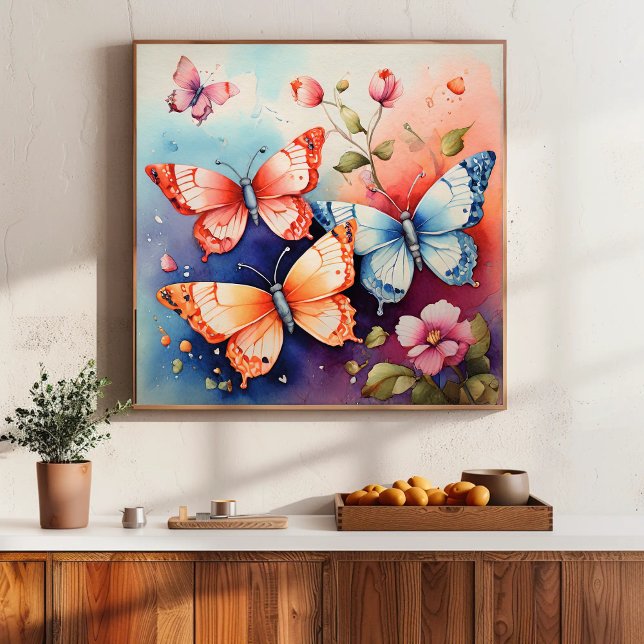 Moda de impresión Bella Artes de floral y mariposa (Subido por el creador)